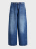 Men's Blue Skater Fit Solid Street Wear Jeans