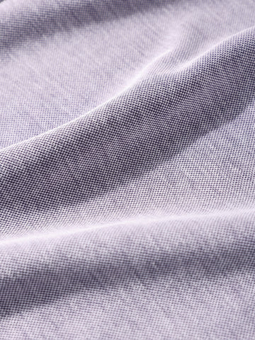 Men's Purple Regular Fit Textured Casual T-Shirt