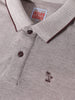 Men's Brown Regular Fit Textured Casual T-Shirt
