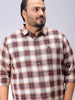 Men's Plus Size Tartan Checks Casual Shirt
