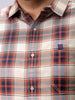 Men's Plus Size Tartan Checks Casual Shirt