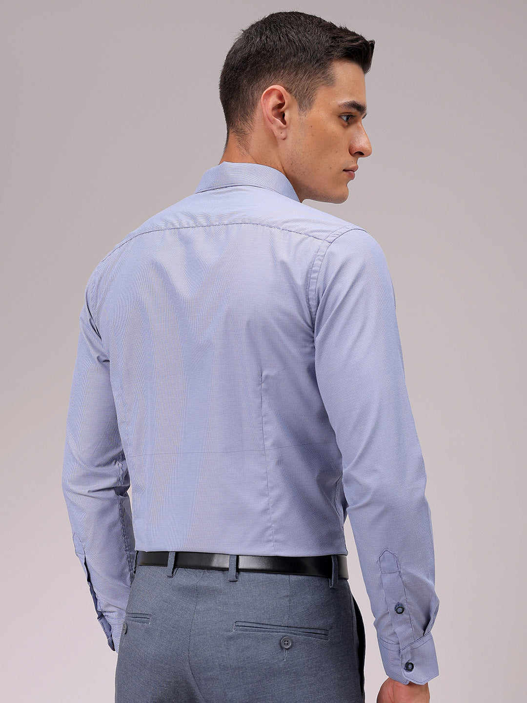 Men's Slim Fit Checked Formal Shirt