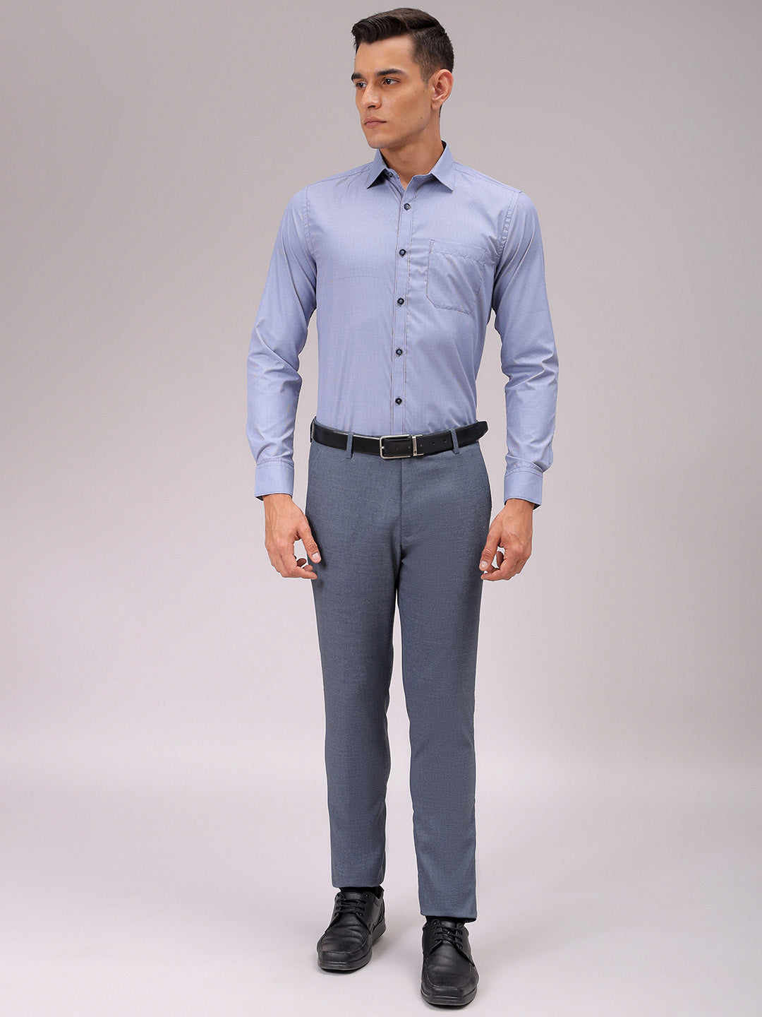 Men's Slim Fit Checked Formal Shirt