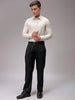 Men's Yellow Slim Fit Checked Formal Shirt