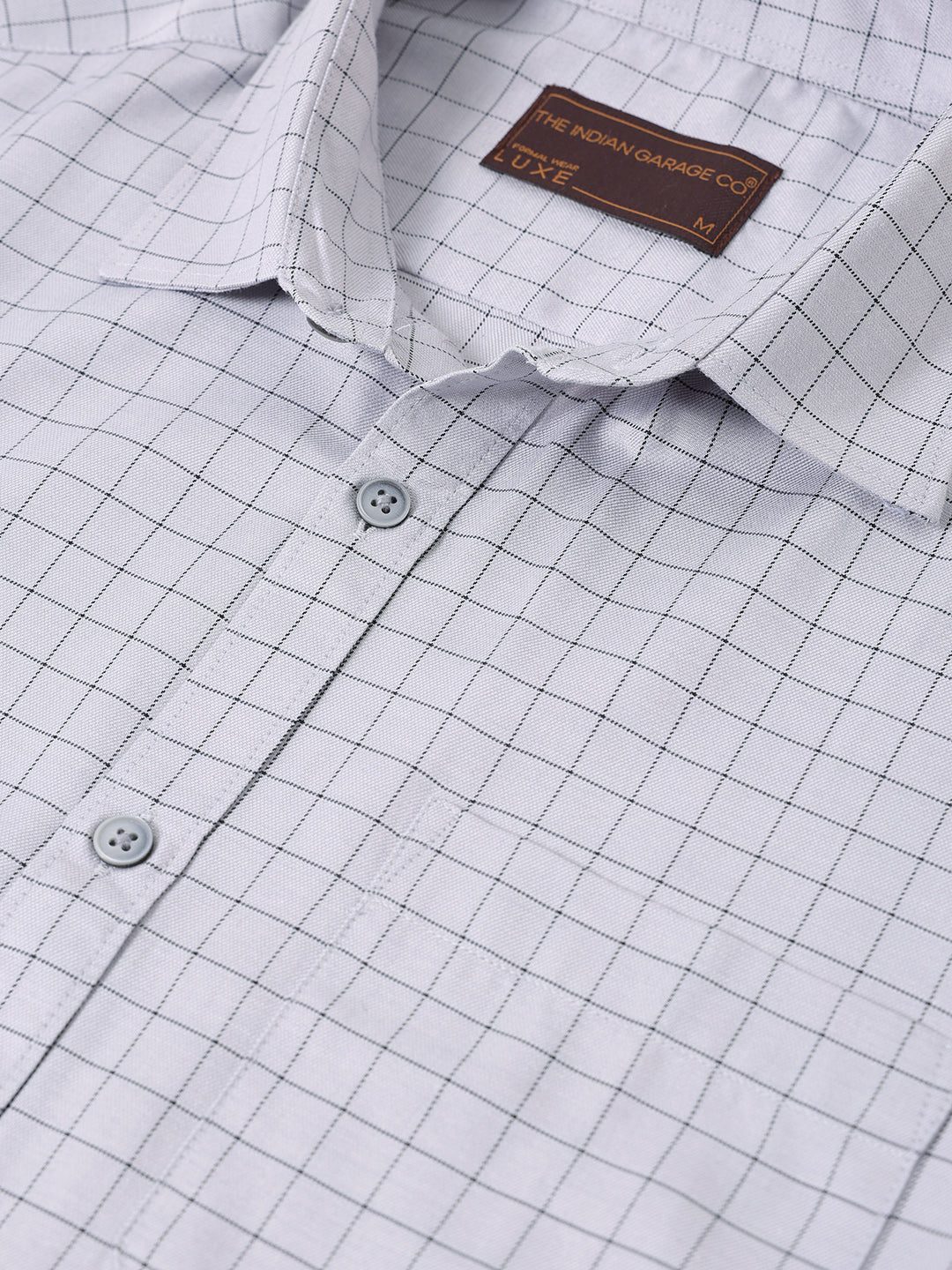 Men's Full Sleeves Slim Fit Grey Shirt