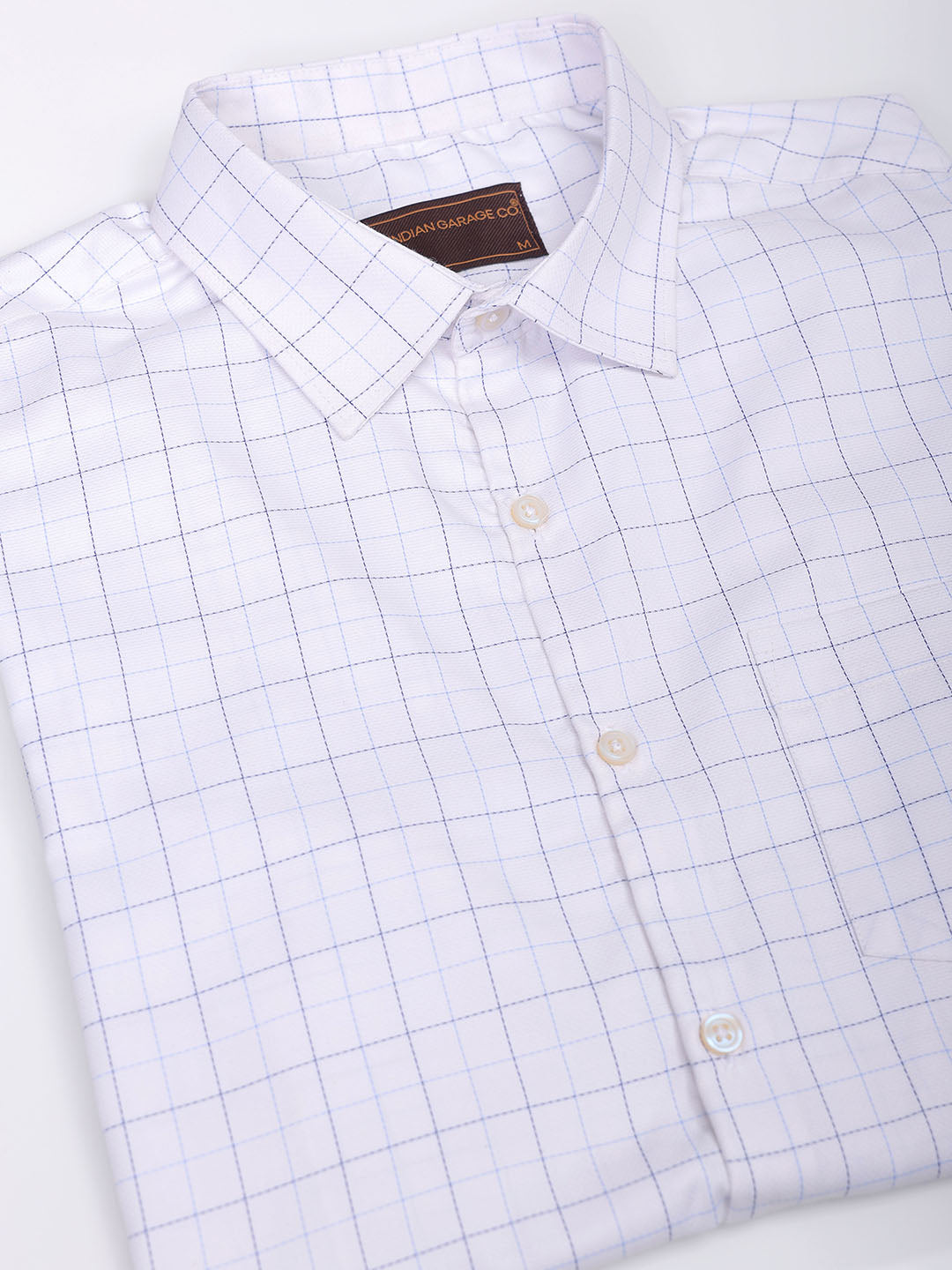 Men's Slim Fit Checked Formal Shirt