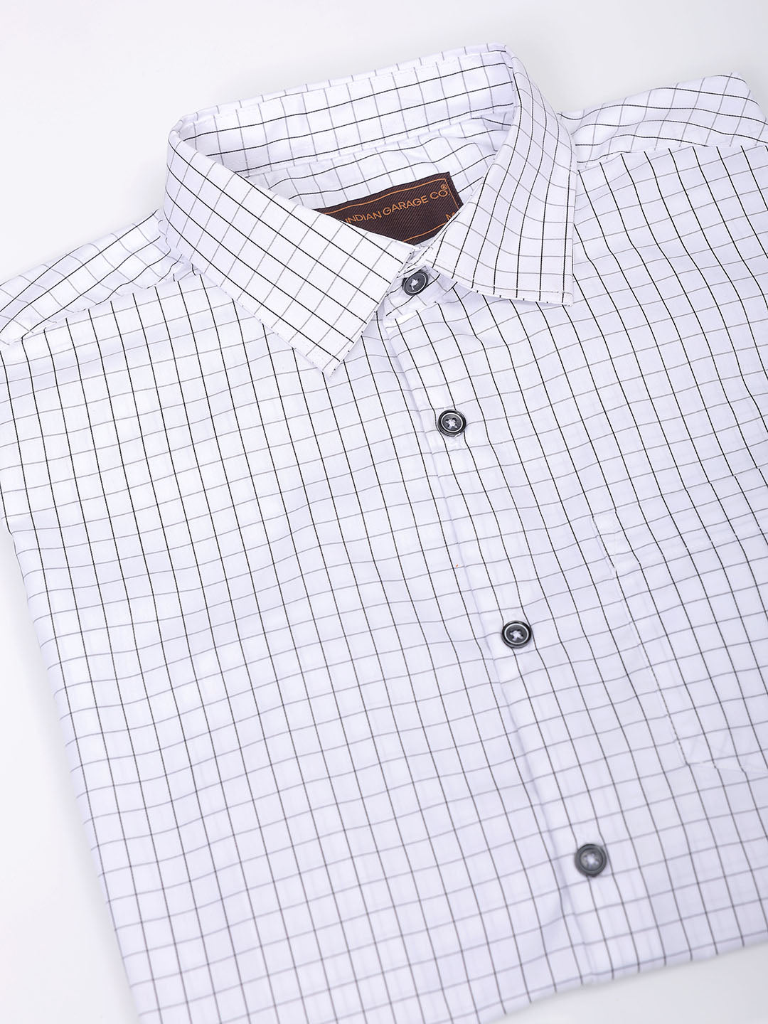 Men's Slim Fit Checked Formal Shirt