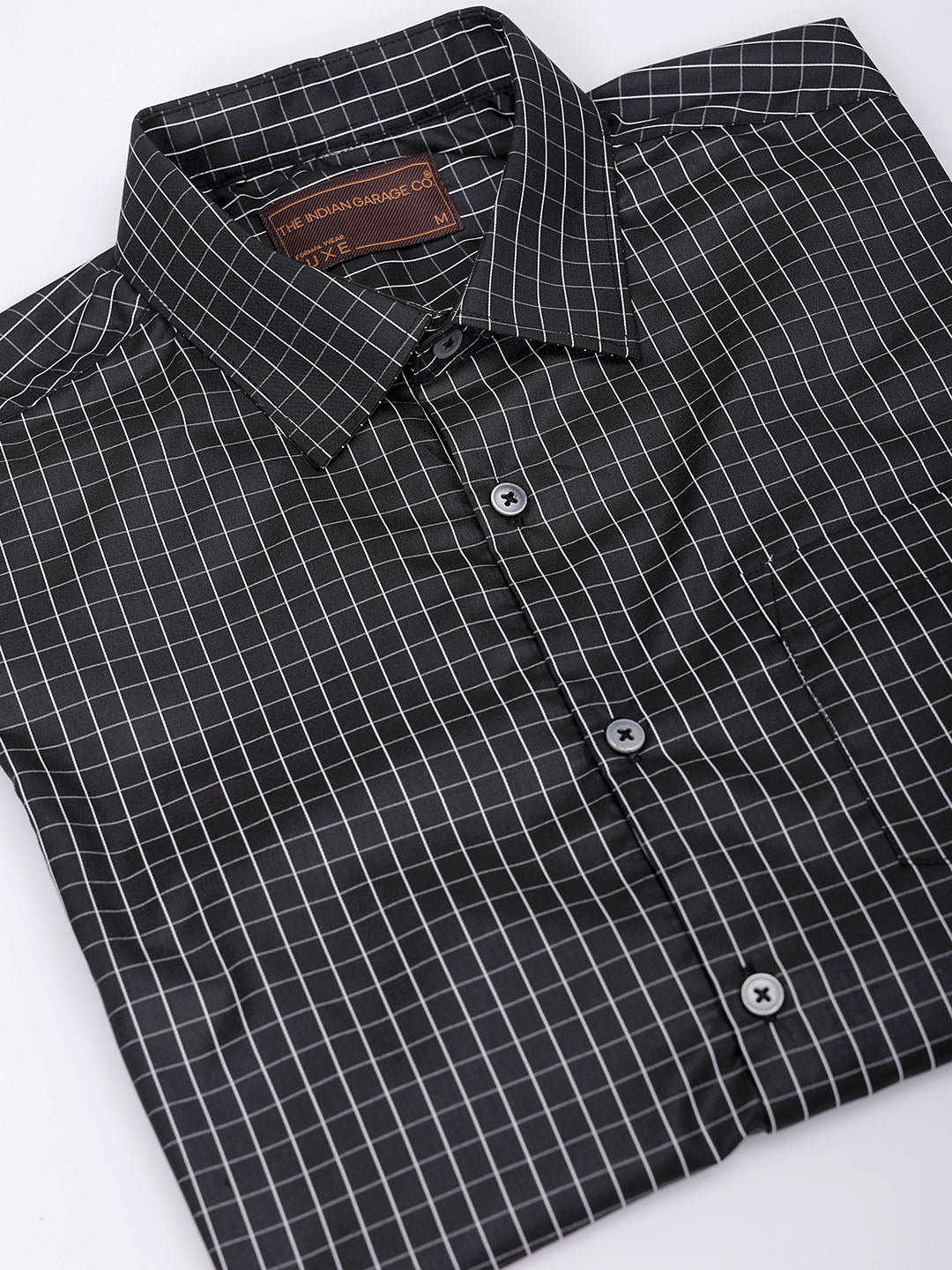 Men's Slim Fit Checked Formal Shirt