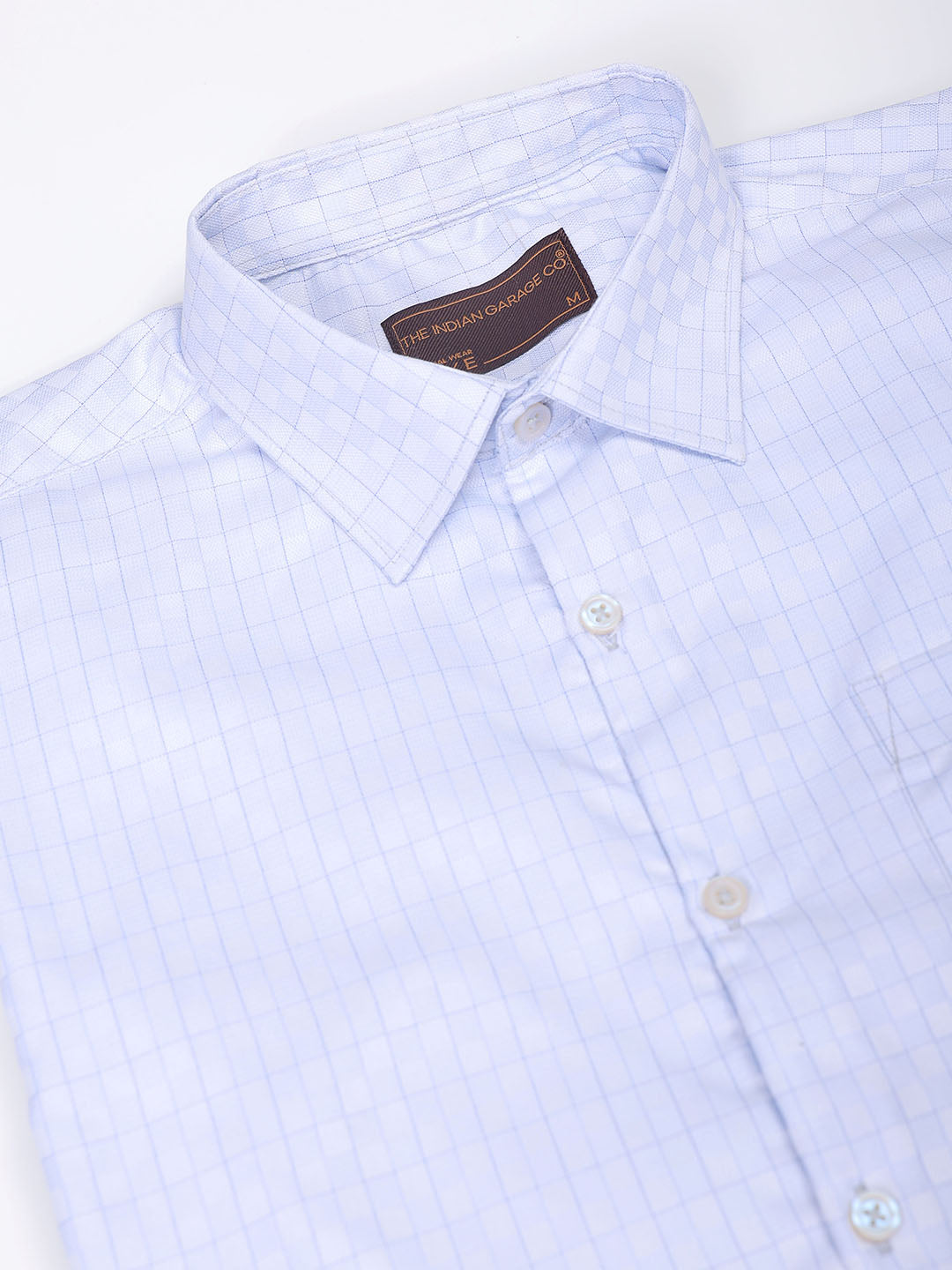 Men's Slim Fit Checked Formal Shirt