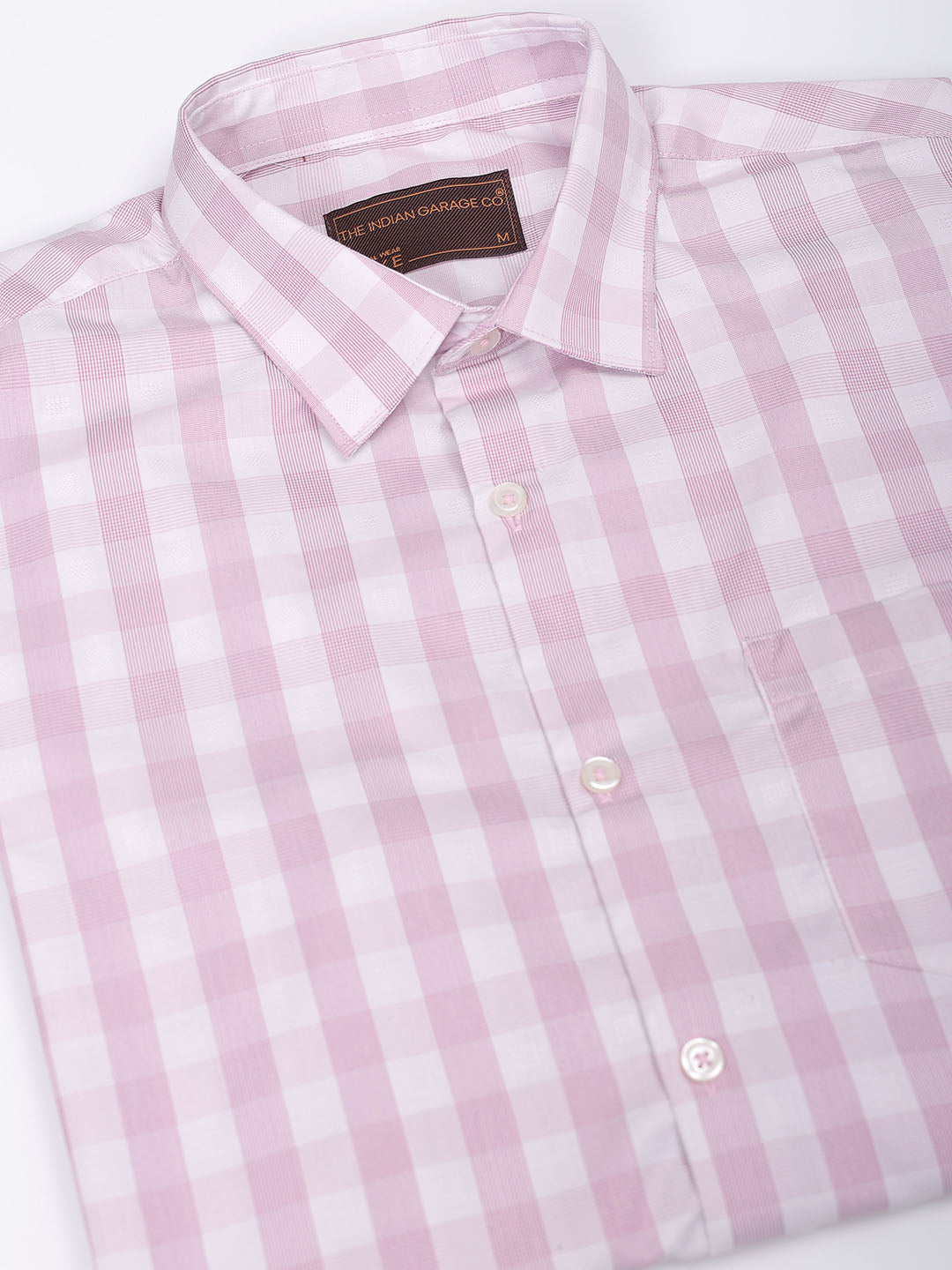 Men's Slim Fit Checked Formal Shirt