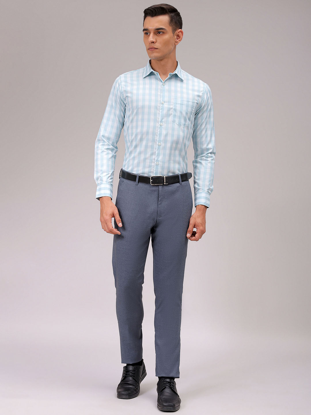 Men's Slim Fit Checked Formal Shirt