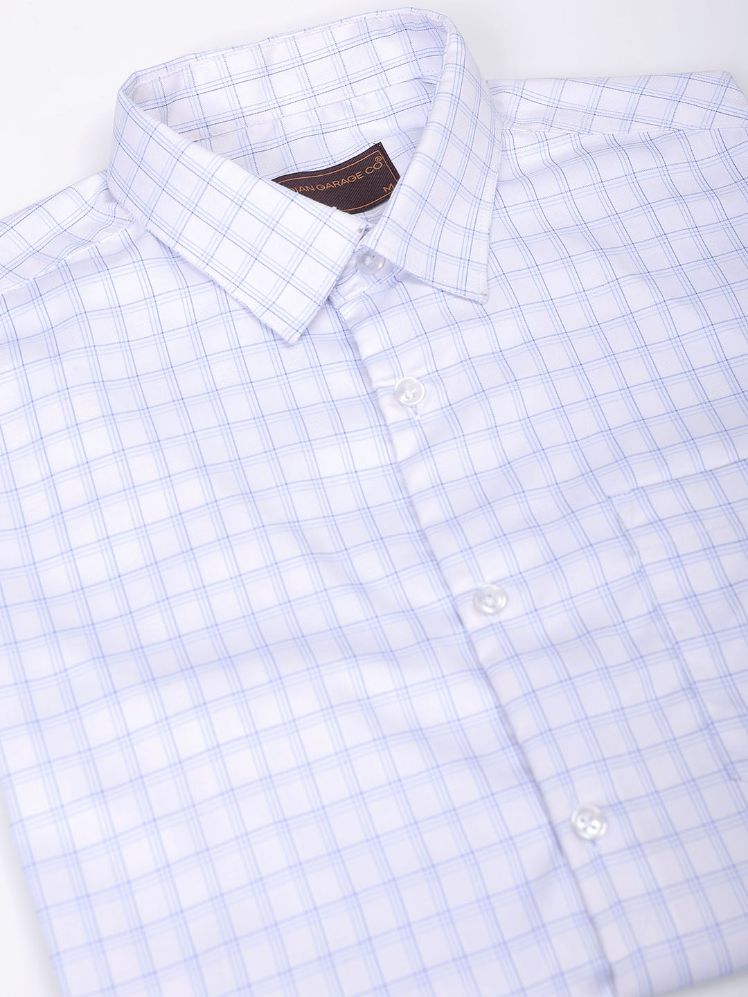 Men's Slim Fit Checked Formal Shirt