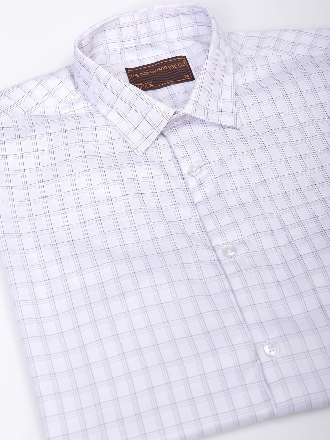 Men's Slim Fit Checked Formal Shirt