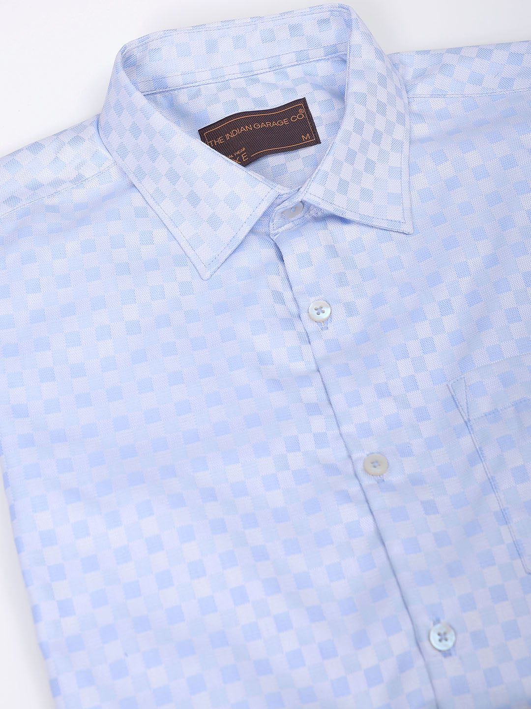 Men's Slim Fit Checked Formal Shirt