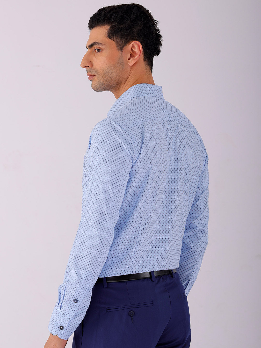 Shop Men's Ditsy Printed Slim Fit Formal Shirt Online.