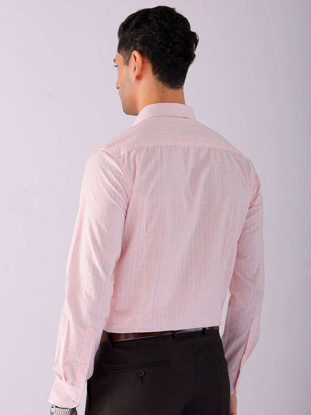 Shop Men's Ditsy Printed Slim Fit Formal Shirt Online.