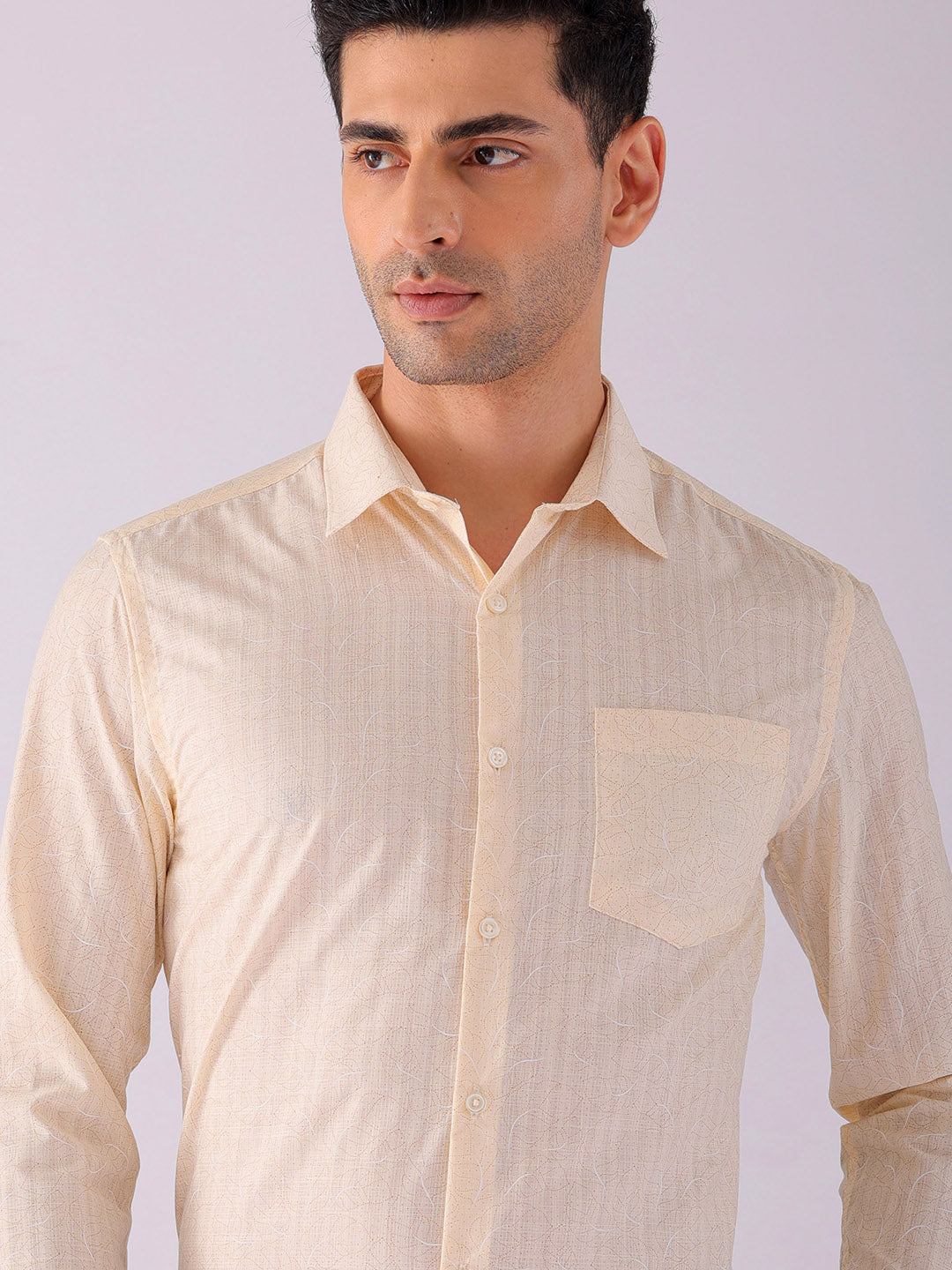 Shop Men's Ditsy Printed Slim Fit Formal Shirt Online.