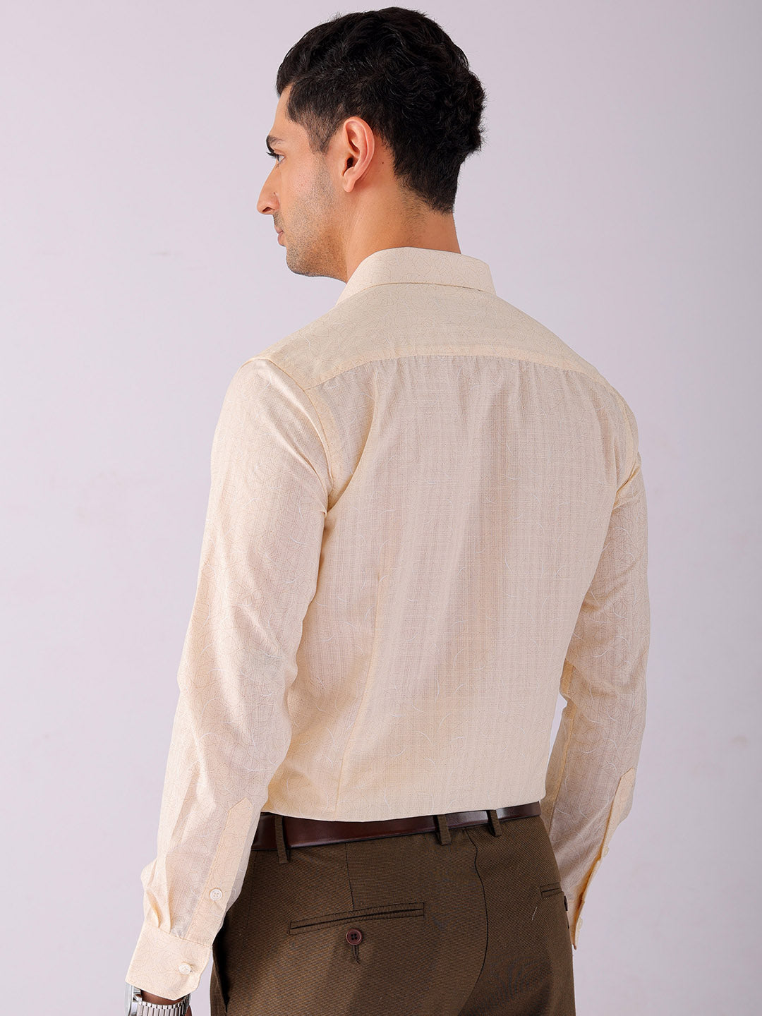 Shop Men's Ditsy Printed Slim Fit Formal Shirt Online.