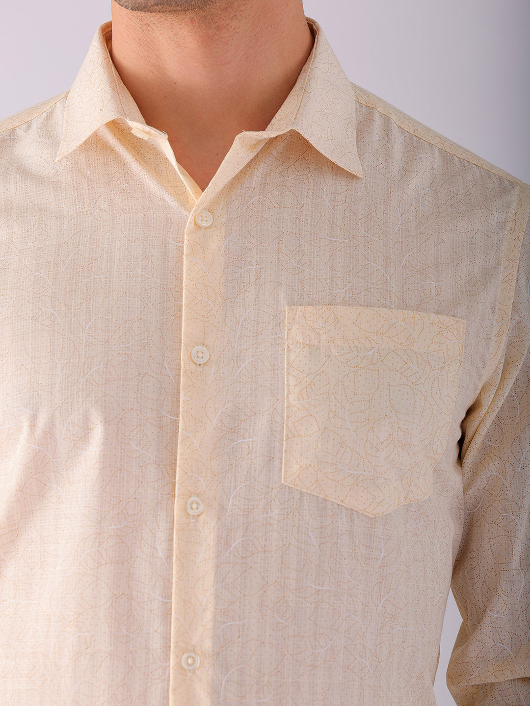 Shop Men's Ditsy Printed Slim Fit Formal Shirt Online.