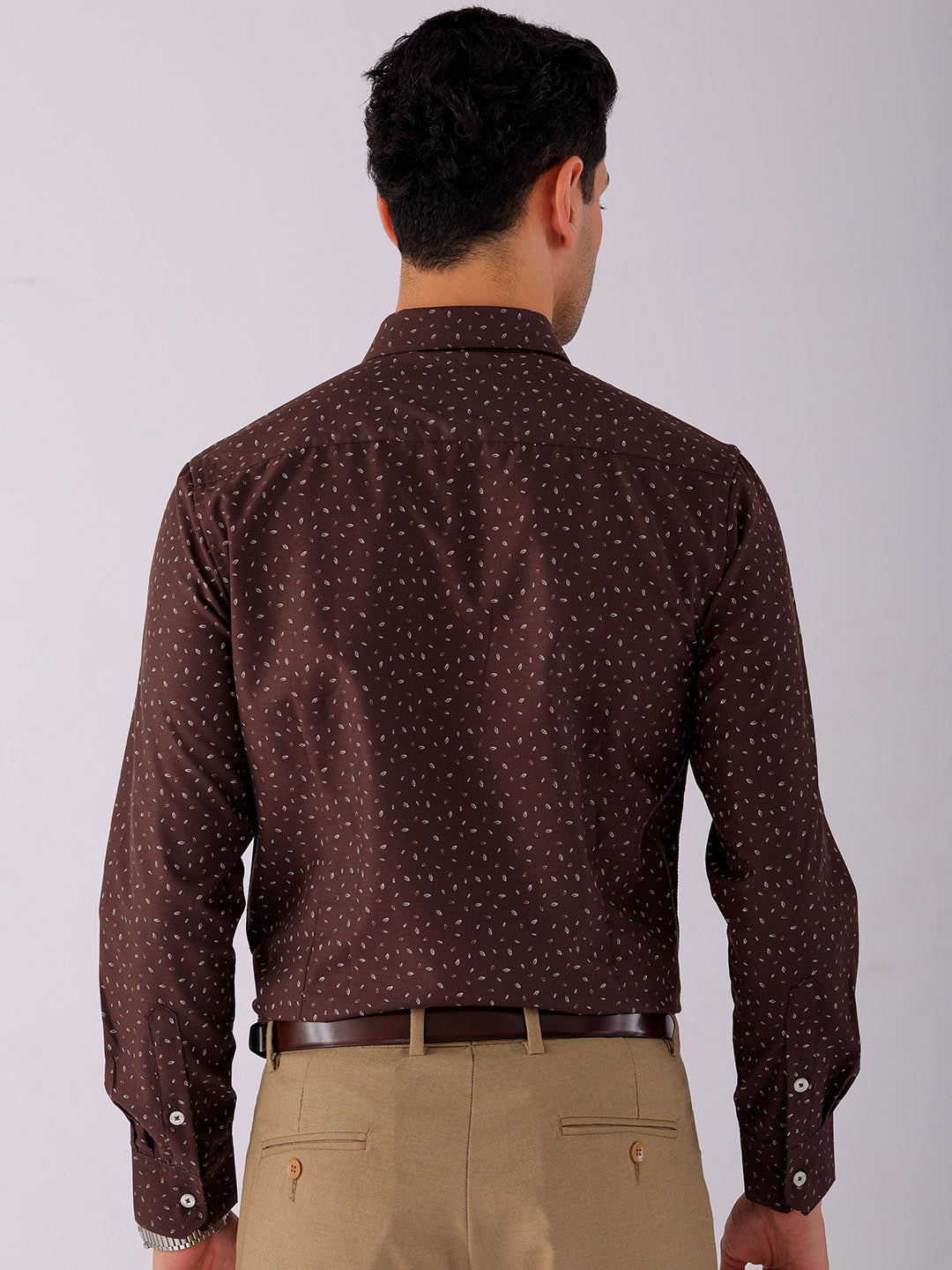 Shop Men's Ditsy Printed Slim Fit Formal Shirt Online.