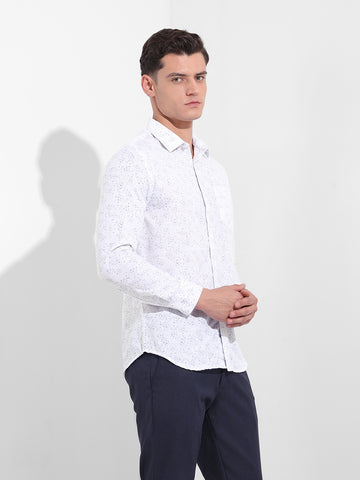 Men's Blue Slim Fit Formal Shirt