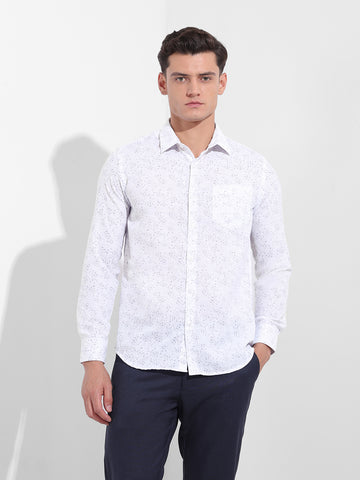 Men's Blue Slim Fit Formal Shirt