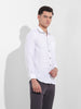 Men's Black Slim Fit Printed Formal Shirt