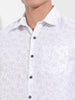 Men's Black Slim Fit Printed Formal Shirt