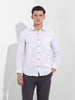 Men's Black Slim Fit Printed Formal Shirt
