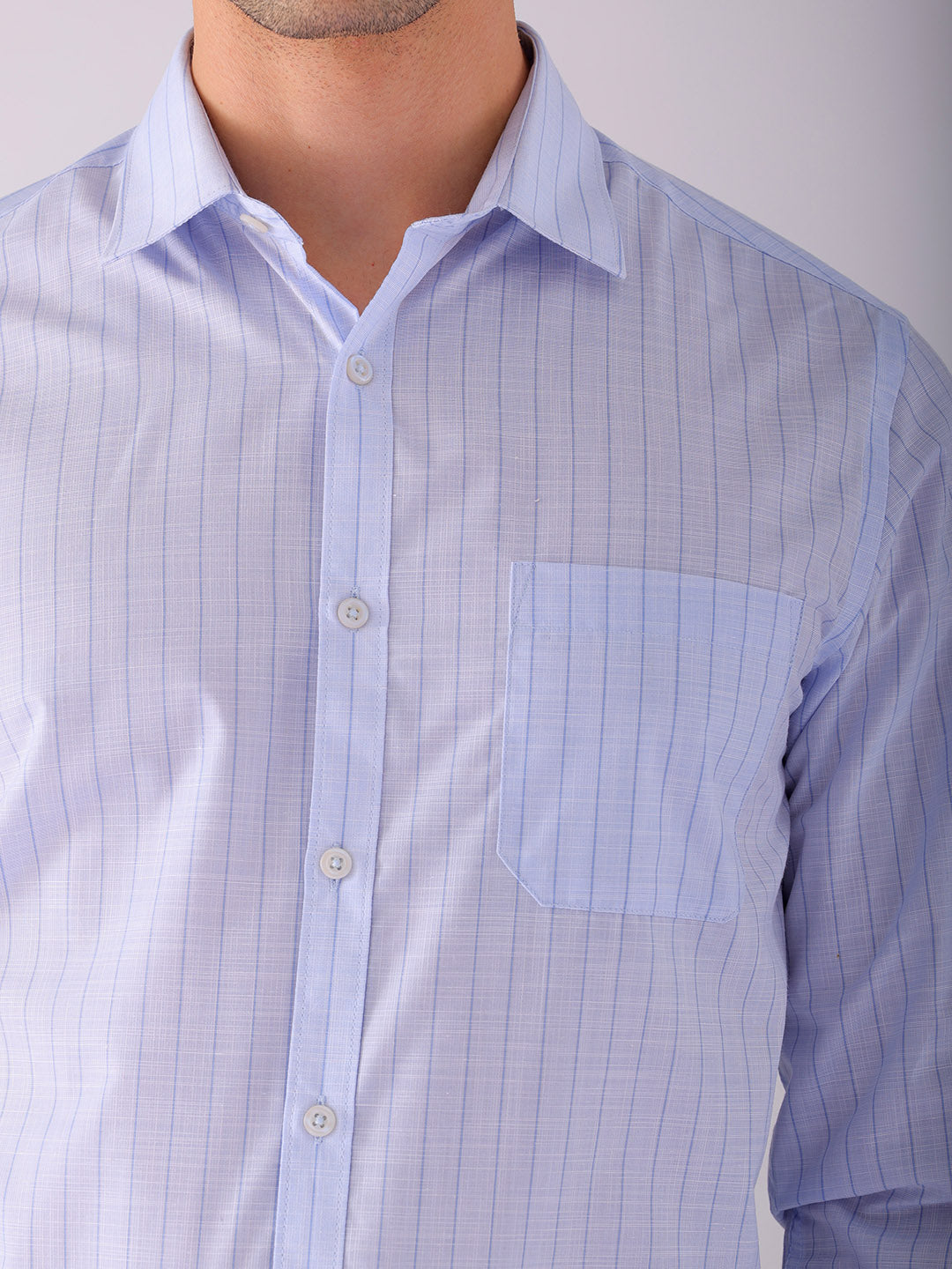 Shop Men's Striped Slim Fit Formal Shirt Online.