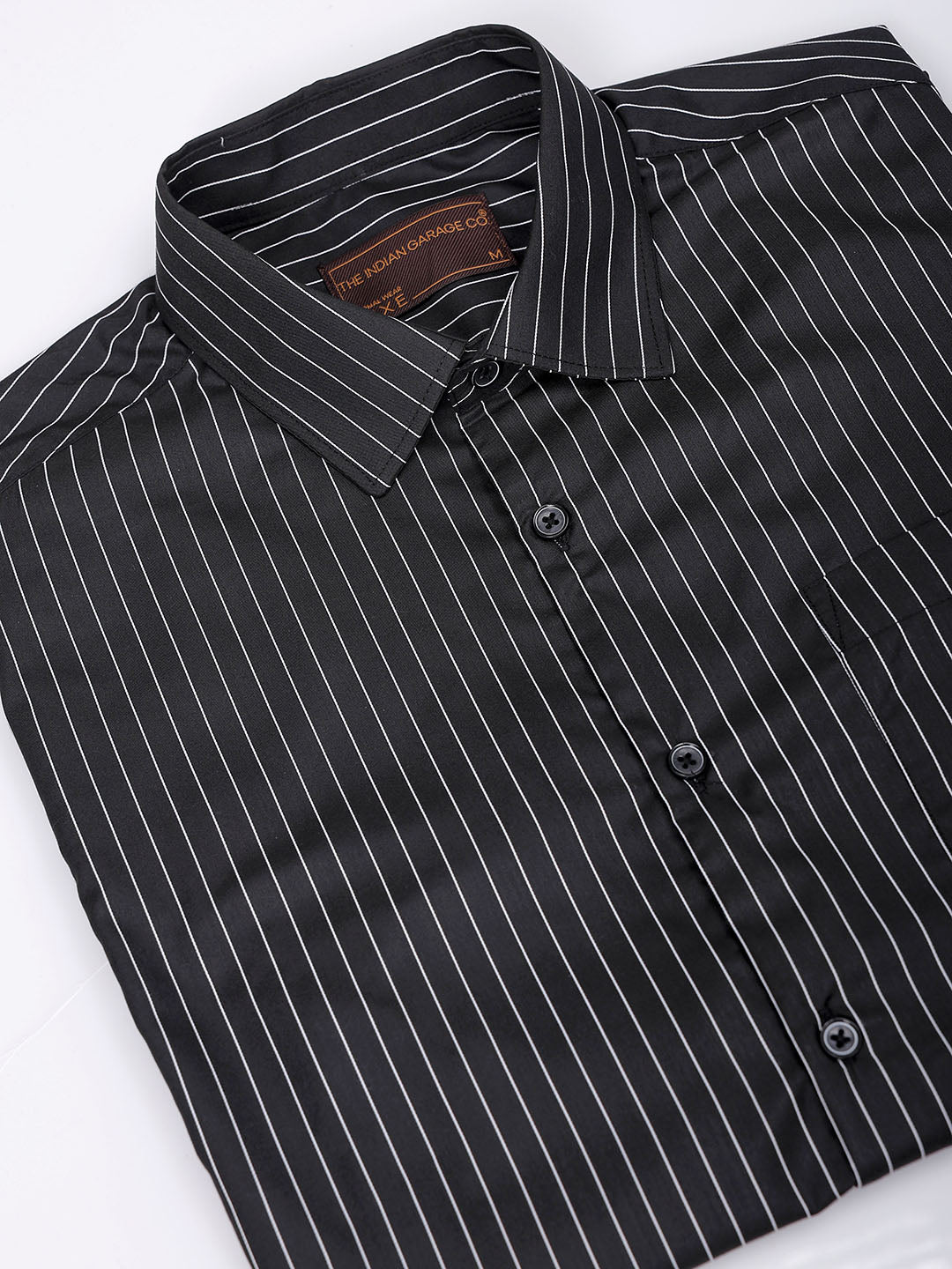 Men's Slim Fit Striped Formal Shirt