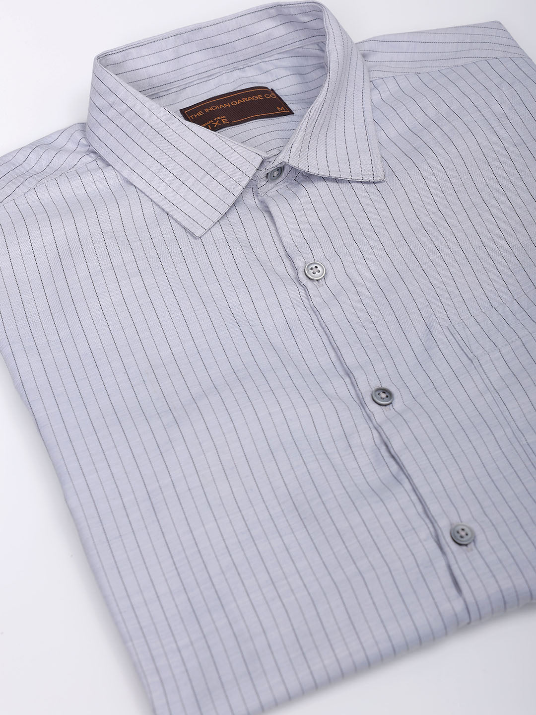 Men's Slim Fit Striped Formal Shirt