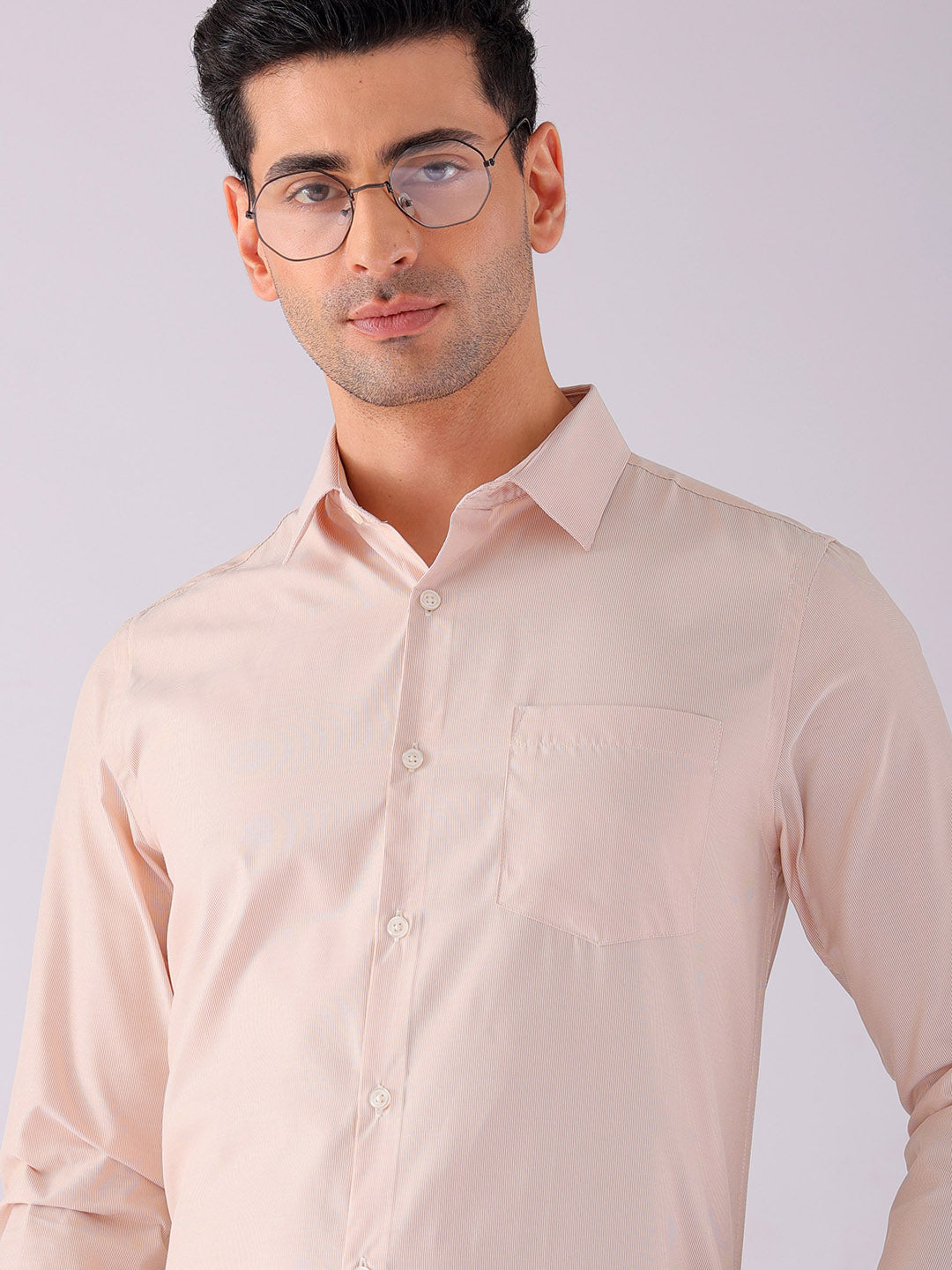 Shop Men's Striped Slim Fit Formal Shirt Online.