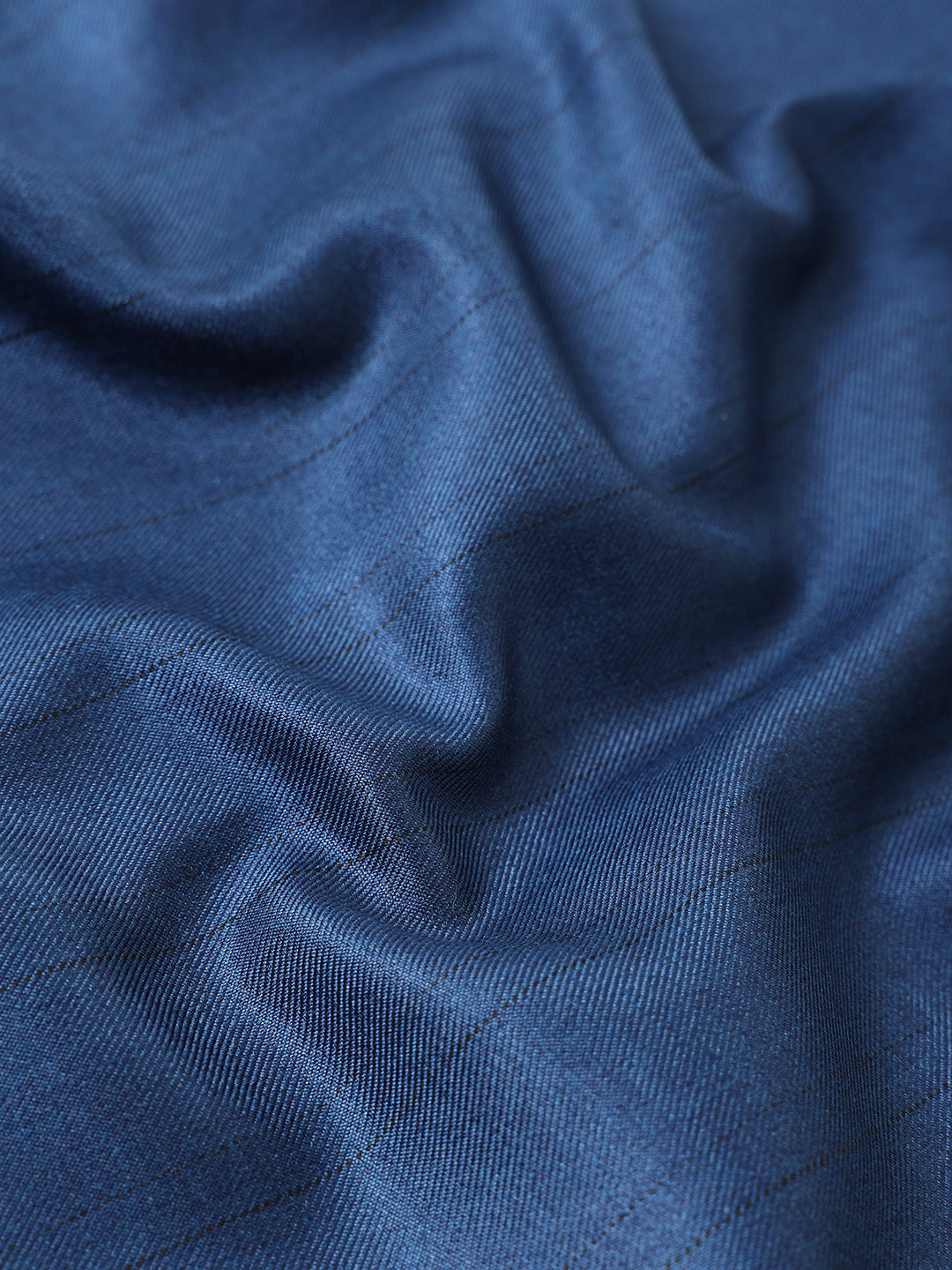 Men's Blue Slim Fit Striped Formal Shirt