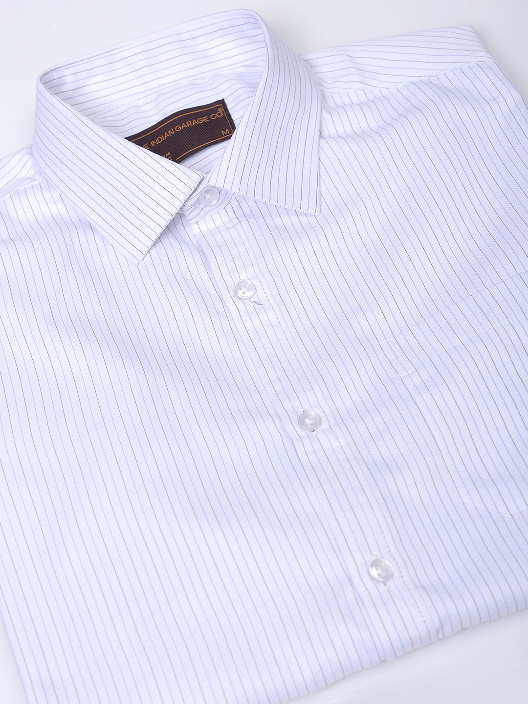 Men's Slim Fit Striped Formal Shirt