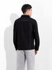 Men's Black Boxy Fit Solid Street Shirt