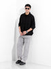 Men's Black Boxy Fit Solid Street Shirt