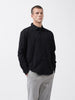 Men's Black Relaxed Fit Solid Resort Wear Shirt