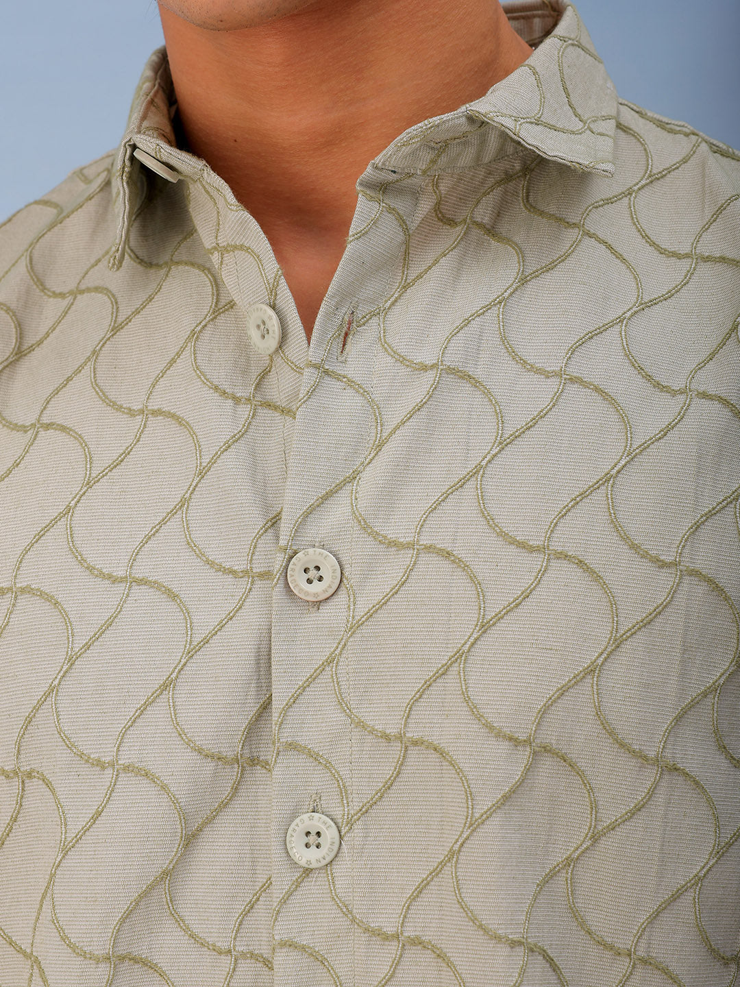 Shop Men's Textured Relaxed Fit Shirt Online.