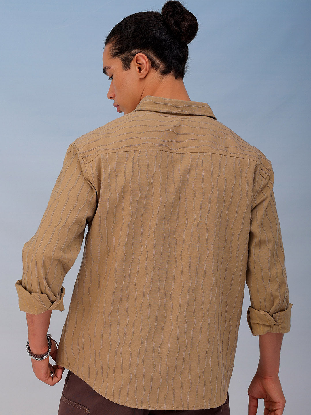 Shop Men's Textured Relaxed Fit Shirt Online.