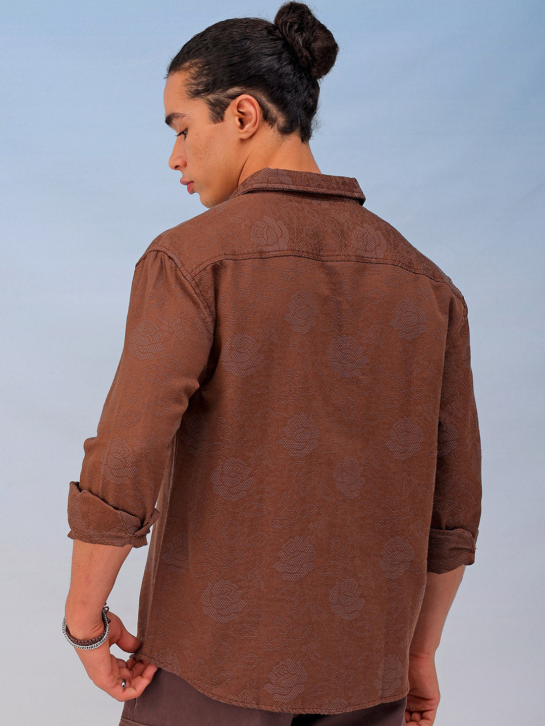 Shop Men's Textured Relaxed Fit Shirt Online.