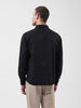 Men's Black Relaxed Fit Solid Resort Wear Shirt
