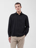 Men's Black Relaxed Fit Solid Resort Wear Shirt