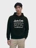 Men's Black Boxy Fit Printed Casual Sweatshirt