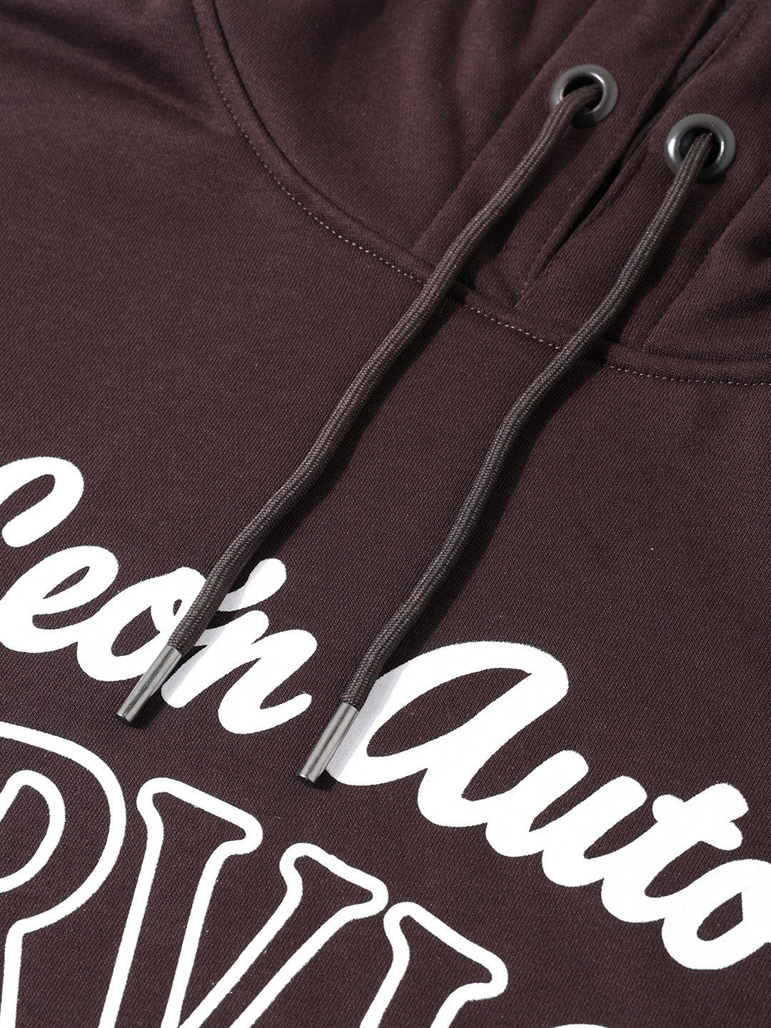 Men's Brown Boxy Fit Printed Casual Sweatshirt