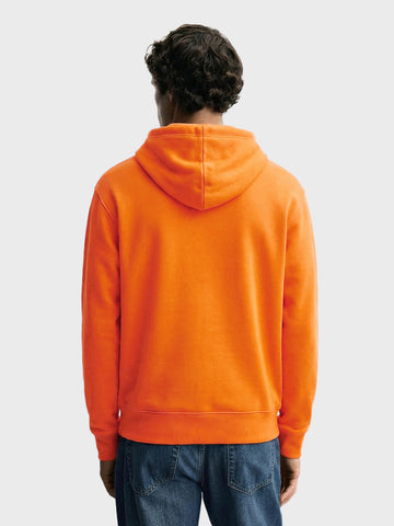 Men's Rust Relaxed Fit Embroided Casual Sweatshirt