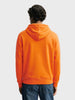 Men's Rust Relaxed Fit Embroided Casual Sweatshirt