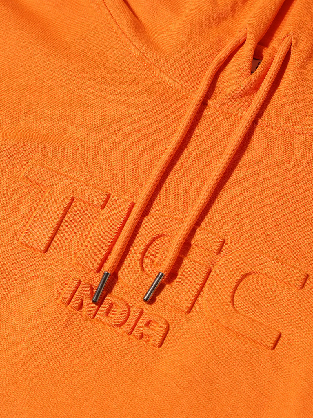 Men's Rust Relaxed Fit Embroided Casual Sweatshirt