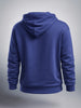 Men's Blue Relaxed Fit Embroided Casual Sweatshirt