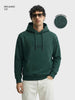 Men's Green Relaxed Fit Embroided Casual Sweatshirt